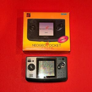 Neo Geo Pocket Color SNK Carbon Black Console COMPLETE ORIGINAL BOX + MANUALS